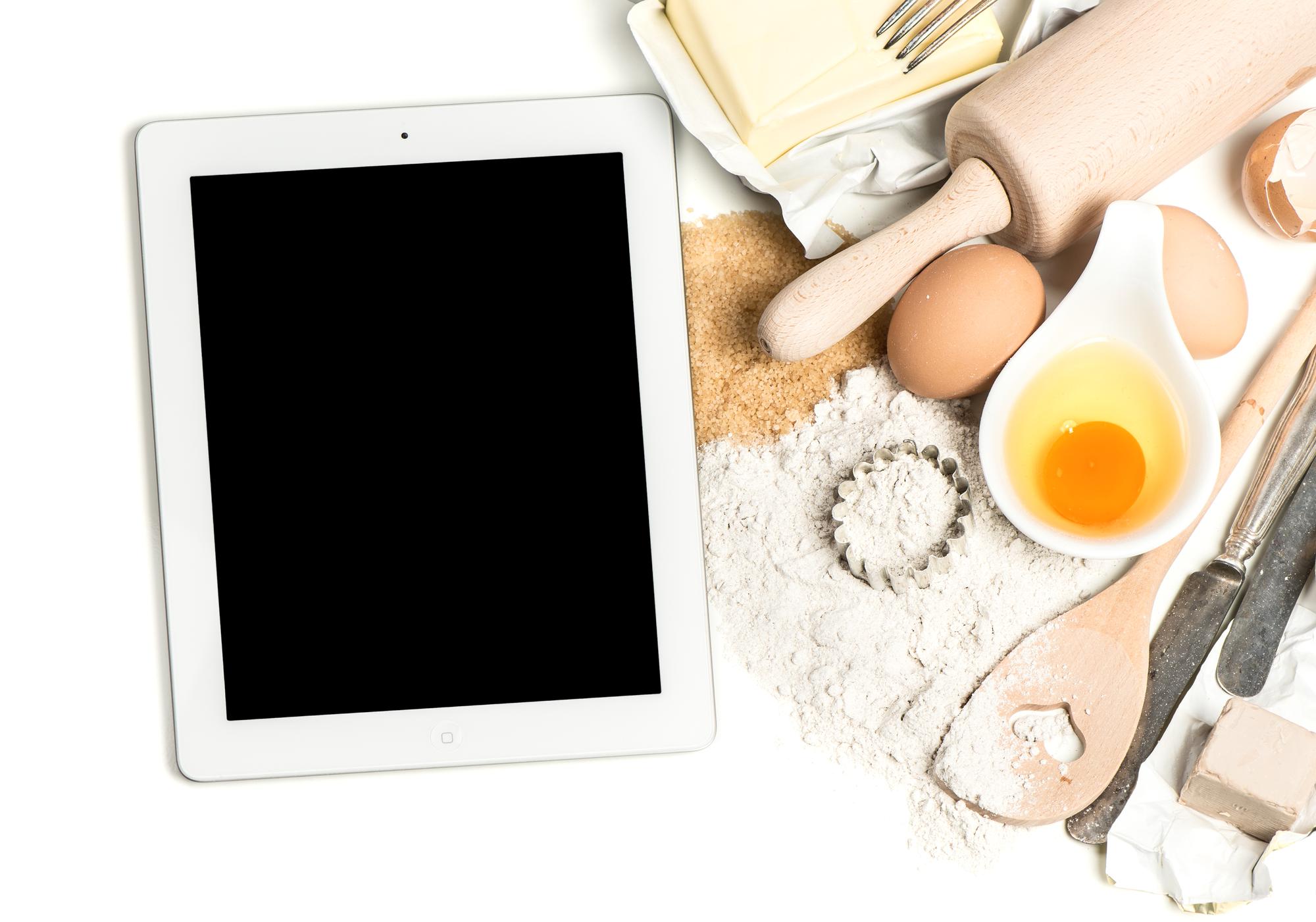 Set di materiali didattici e ricette digitali